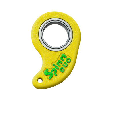 SpinnDuo fingertip spinner Yellow / Green — Citrus Shift